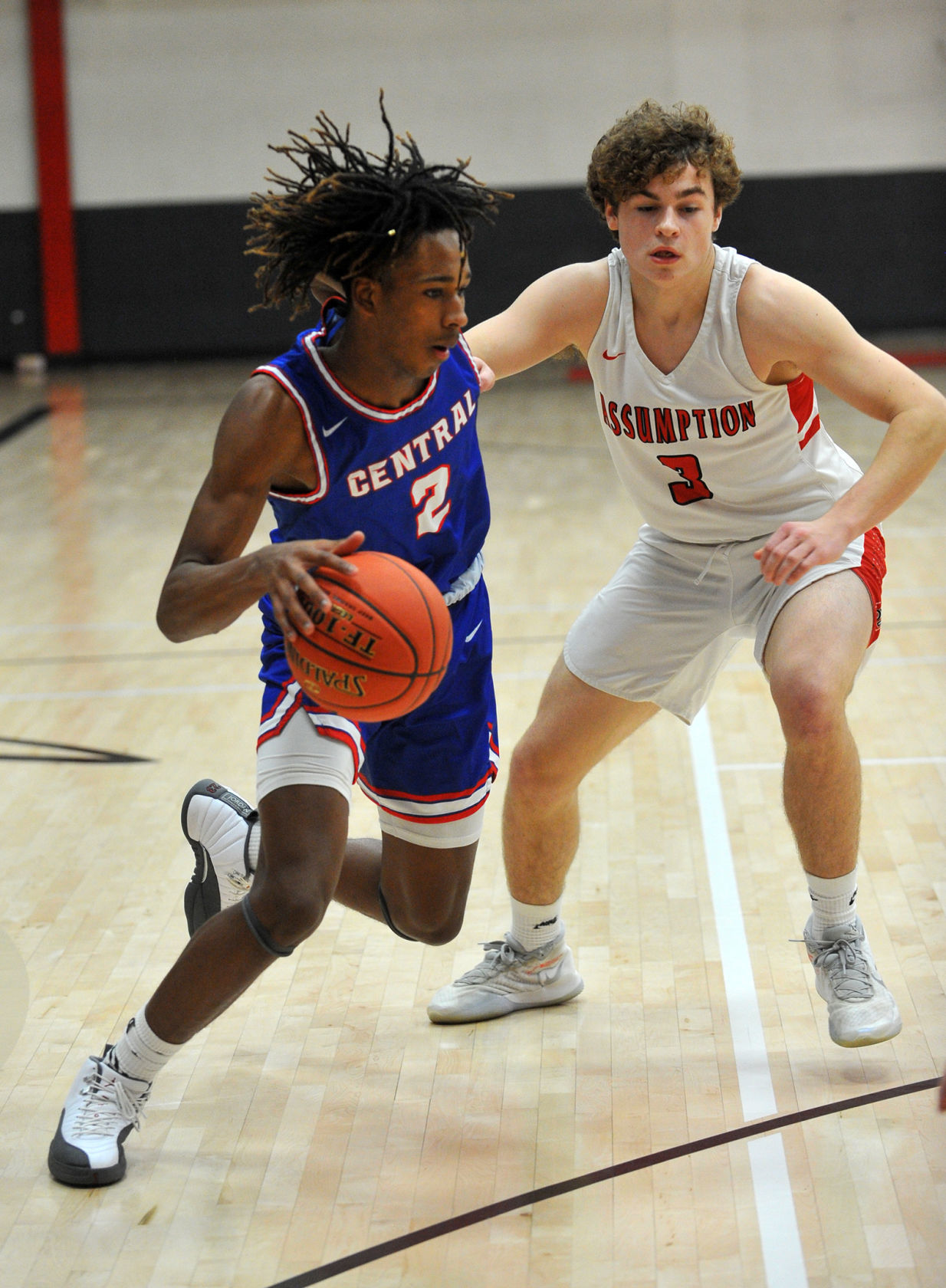 Davenport Central at Assumption boys basketball